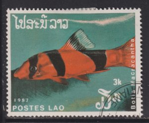 Laos 820 Botia Macracantha 1987