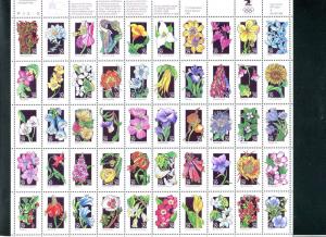 US Stamps Scott 2647 - 2696 2696a Wildflowers 29¢ Sheet of 50 MNH