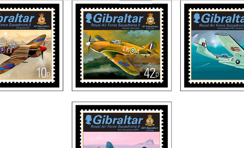 COLOR PRINTED GIBRALTAR 2011-2020 STAMP ALBUM PAGES (71 illustrated pages)