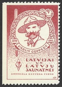 1961 Canada Latvian Scouts in Exile General Goppers Foundation, Latvia F/VF-NH-