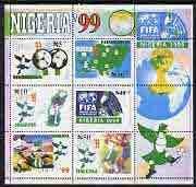 NIGERIA  - 1999 - World Youth Football Champ. - Perf Min Sheet-Mint Never Hinged