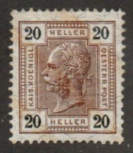 Austria 98a w/ Varnish bars Mint hinged