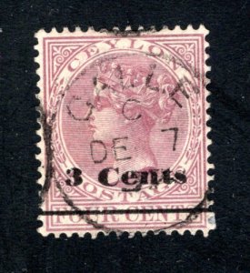 Ceylon #155,  VF, Used,    CV $3.50 ......  1290123