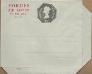 Great Britain  Air Letter sheet  - FORCES  SA51 (1) Mint