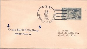 USS Newport News 1951 - Cruisers Bear US City Names - J3796