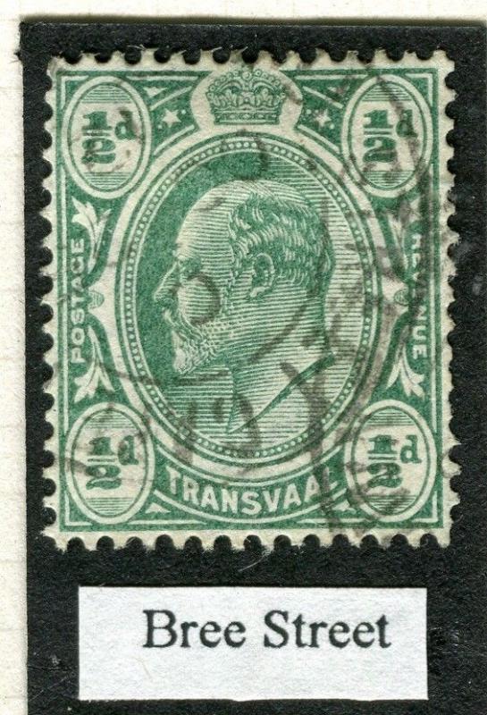 TRANSVAAL Interprovincial Period Ed VII CAPE TOWN Postmark Bree Street