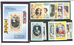 Barbuda #724-728/731-735/737 Mint (NH) Souvenir Sheet