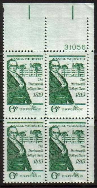 *USA Scott 1380 Plate Block (6 cents) MNH