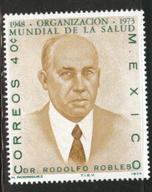 MEXICO Scott 1064 MNH** 1974 WHO Dr. Robles stamp