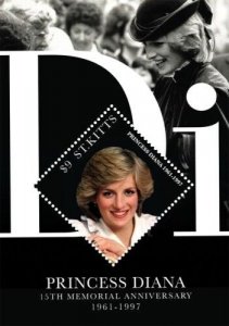 St. Kitts 2012 Princess Diana 15th Memorial Anniversary Stamp Souvenir sheet MNH