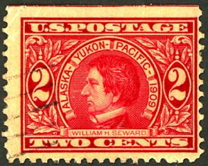 U.S. #370 USED DIST. REVERSE SML CREASES
