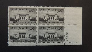 #C34 10c Pan-Am Plate Block  #23694 LR MNH OG VF