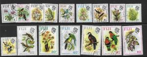 FIJI SG435/50 1971 BIRDS & FLOWERS FINE USED