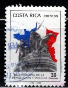 Costa Rica - #416 French Revolution Bicentenial - Used