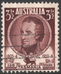 Australia SC#264 3d Lt. Governor W. Paterson Single (1953) Used