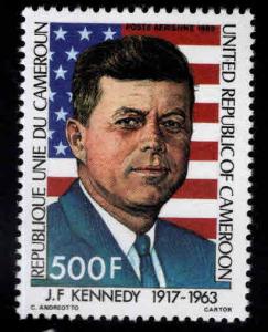 Cameroun Scott C302 MNH* 1983 JFK, US flag stamp nice design