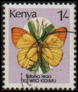 Kenya 430 - Used - 1sh Autumn Leaf Vagrant Butterfly (1988)