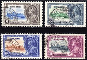 Hong Kong Scott 147-150  complete set  F to VF used.