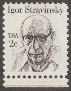 USA, Scott#1845, mint, hinged,  2 cents,   I. Stravinsky,