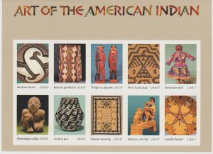 U.S.  Scott# 3873 2004 Art of The American Indian Issue MNH S/S #1