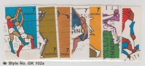 Australia Scott #590-596 Stamp - Used Set