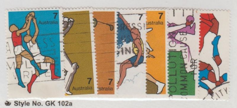 Australia Scott #590-596 Stamp - Used Set