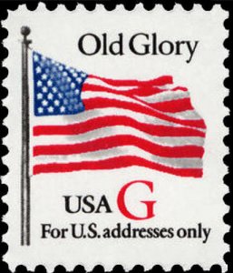 1994 32c G Old Glory, Red G Scott 2882 Mint F/VF NH