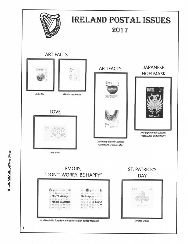 2017 Ireland Singles Supplement – LAWA Album Pages