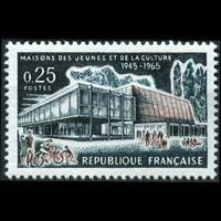 FRANCE 1965 - Scott# 1119 Cultural Center Set of 1 NH