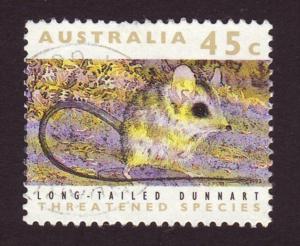 Australia 1992 Sc#1235c, SG#1314 45c Long Tailed Dunnart USED.