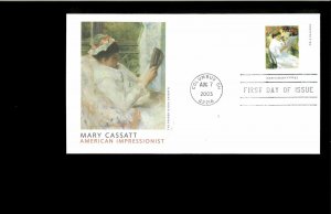 2003 FDC Mary Cassatt Paintings Co;lumbus OH