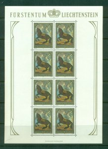 Liechtenstein #660-62  (1978 Paintings set) VFMNH sheets of 8 CV $18.00 nice!