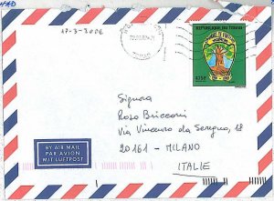 POSTAL HISTORY  CHAD : AIRMAIL COVER to ITALY 2002