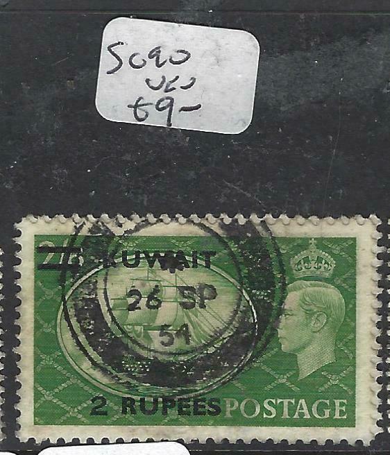 KUWAIT (P1804B)  ON GB KGVI  2R/2/6  SG90  SON  CDS  VFU