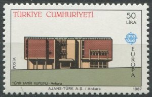 Turkey Sc#2379 MNH, 50L multi, Europa (C.E.P.T.) 1987 - Modern Architecture (...