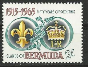 Bermuda # 198  Scouting Anniversary   (1) Mint NH
