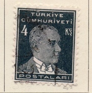 Turkey 1931-32 Early Issue Used 4k. 185253