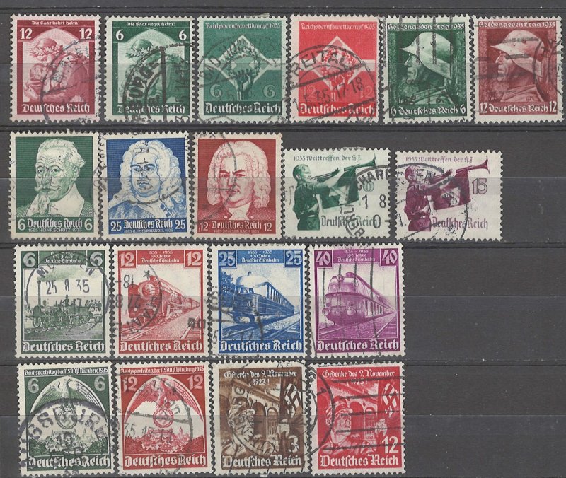 COLLECTION LOT # 4955 GERMANY 19 STAMPS 1935+ CV+$23