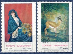 Turkey 1970 Art Paintings Mi. 2184/5 MNH