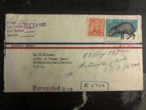 1966 Havana Cuba Airmail cover To Riverside CA USA