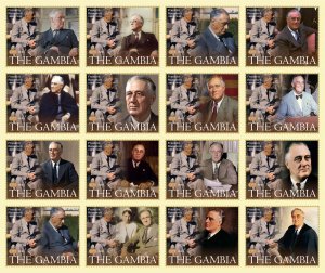 Stamps. Franklin Roosevelt 2024 year 16 stamps perforated NEW