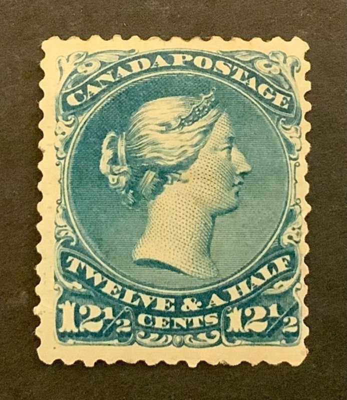 CANADA SC#28 VF MH ORIGINAL GUM WELL CENTRED ALMOST FULL PERFS SCOTT CV$1250.00