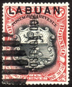 1901, Labuan 6c, Postage Due Used, Sc J5b