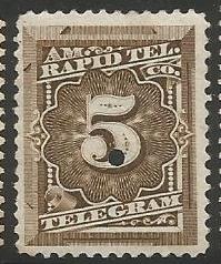 U.S. Scott #1T3 Telegraph Stamp - Used Single