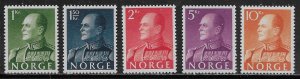 Norway Scott #'s 370 - 374 MH