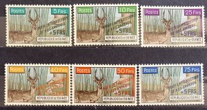 Guinea #B19-B24 MNH Set- SCV=$14.10