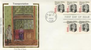 1988 Elevator (Scott 2254) Colorano FDC