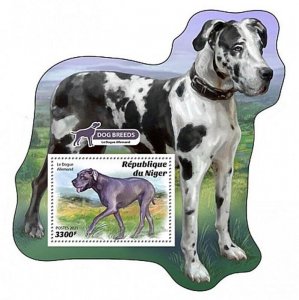 Niger - 2021 Great Dane Dog Breed - Stamp Souvenir Sheet - NIG210114b