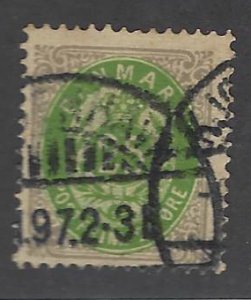 Denmark SC#32 Used F-VF SCV$40.00...Worth a Close Look!