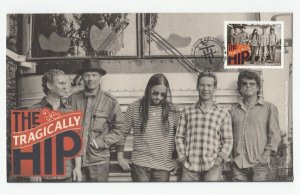 TRAGICALLY HIP = music, Canadian Recording Artists = Official FDC Canada 2013